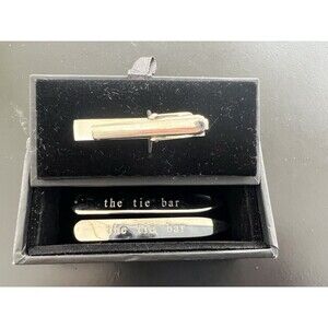 The Tie Bar Accessory Set Tie Bar + Collar Stays Silver